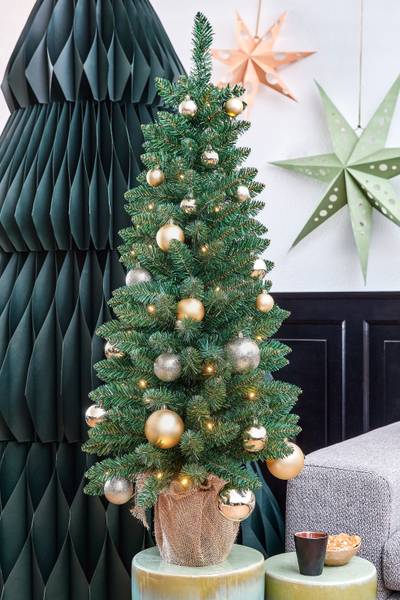 Künstlicher Weihnachtsbaum Gerlos Grün - Kunststoff - 51 x 120 x 51 cm