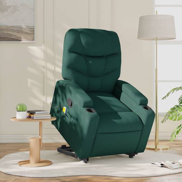 Fauteuil inclinable de massage 3032386-2 Vert foncé