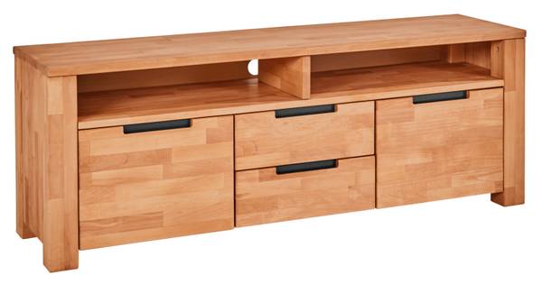 TV-Lowboard / Kommode  Kernbuche massiv Braun - Kernbuche - 151 x 55 x 40 cm