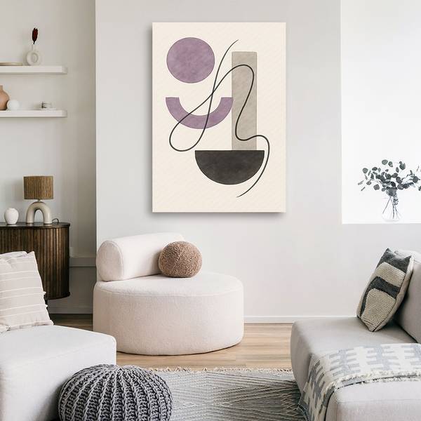Wandbild geometrische abstraktion 80 x 120 cm