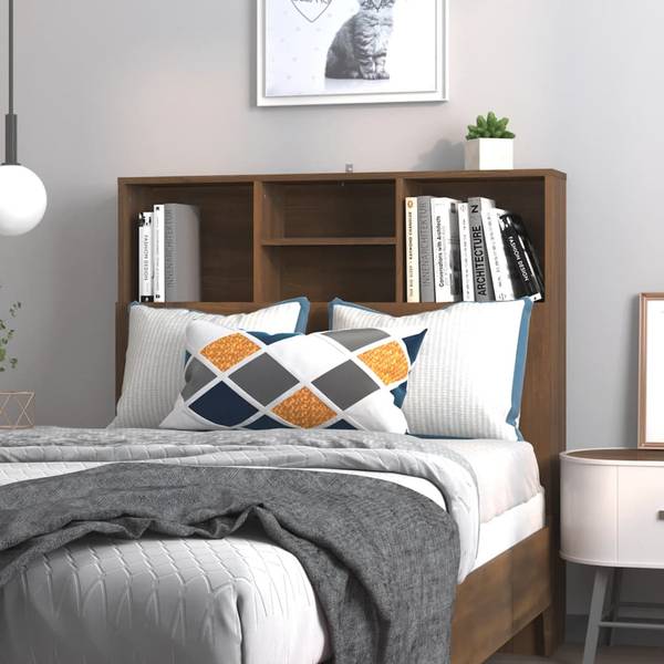 Kopfteil Schrank 3013697 Dunkelbraun - 100 x 103 x 19 cm