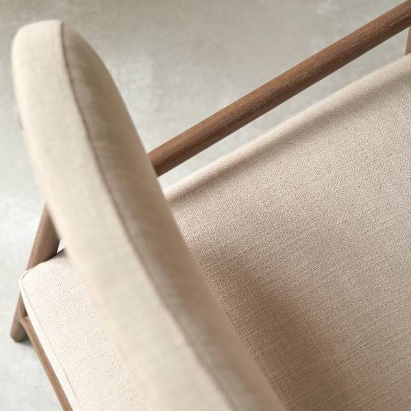 Sessel Romane Beige - Strukturstoff - 73 x 76 x 81 cm
