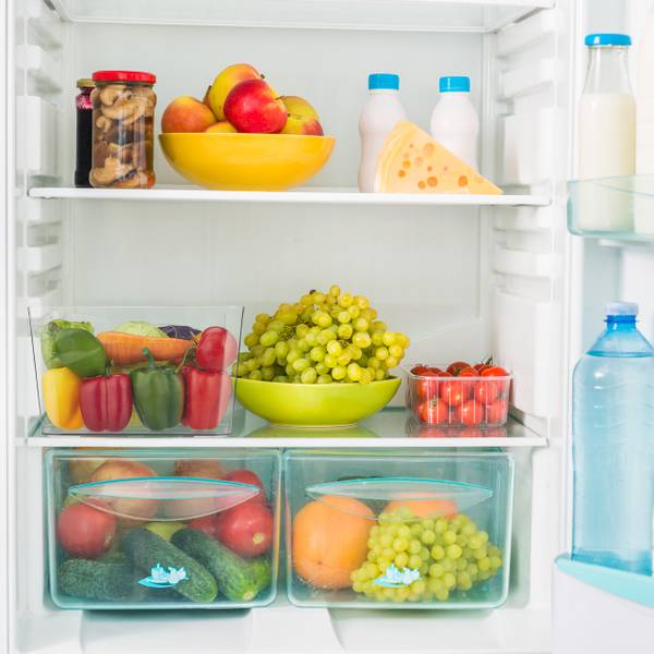 Organiseur de frigo avec poignées Matière plastique - 37 x 18 x 30 cm