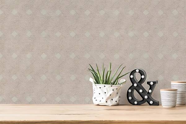 Vliestapete 380292-GU Beige - Kunststoff - 53 x 1 x 1005 cm