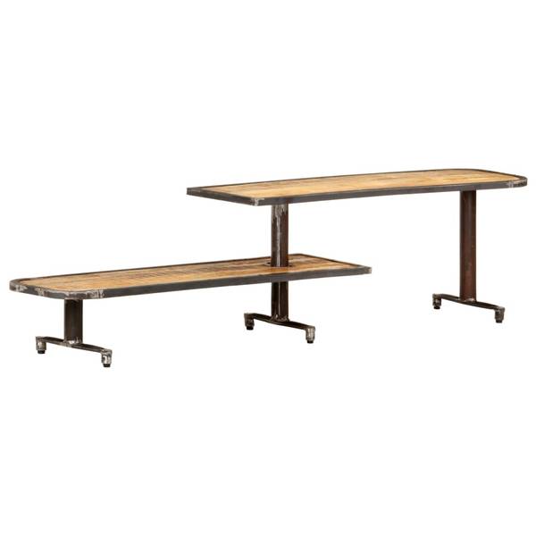 TV-Schrank D809 Braun - Massivholz - 30 x 40 x 160 cm