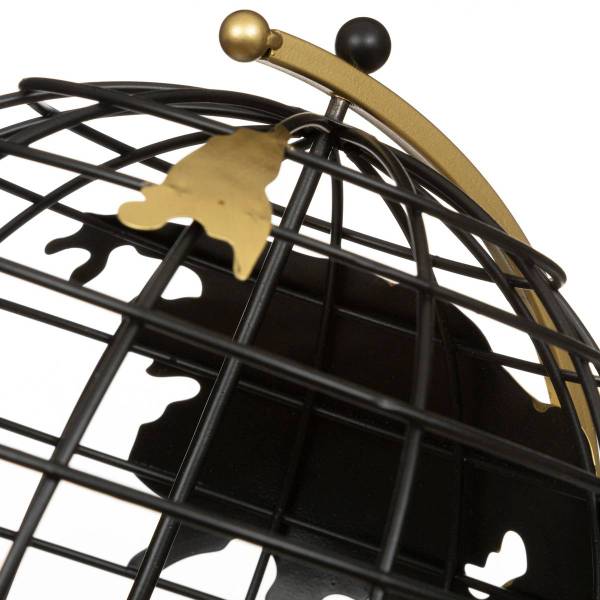 Globus RAMON Schwarz - Metall - 27 x 70 x 30 cm