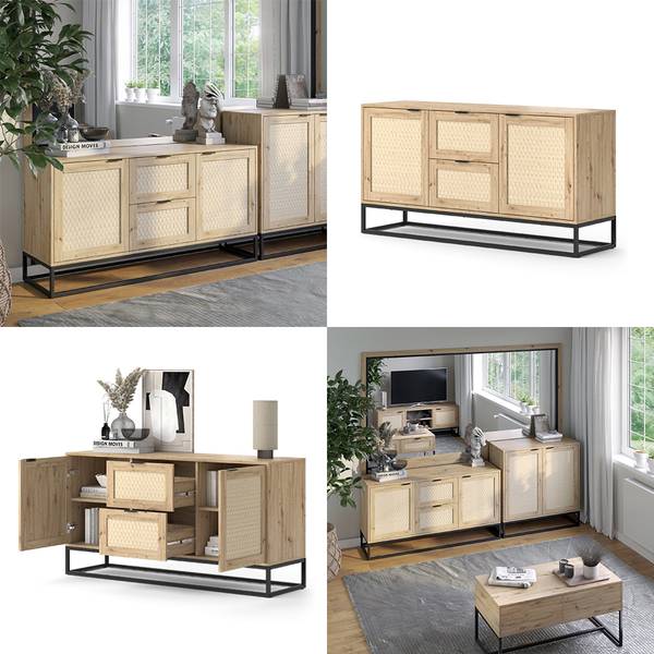 Kommode Natal 42042 Braun - Holzwerkstoff - 140 x 73 x 40 cm