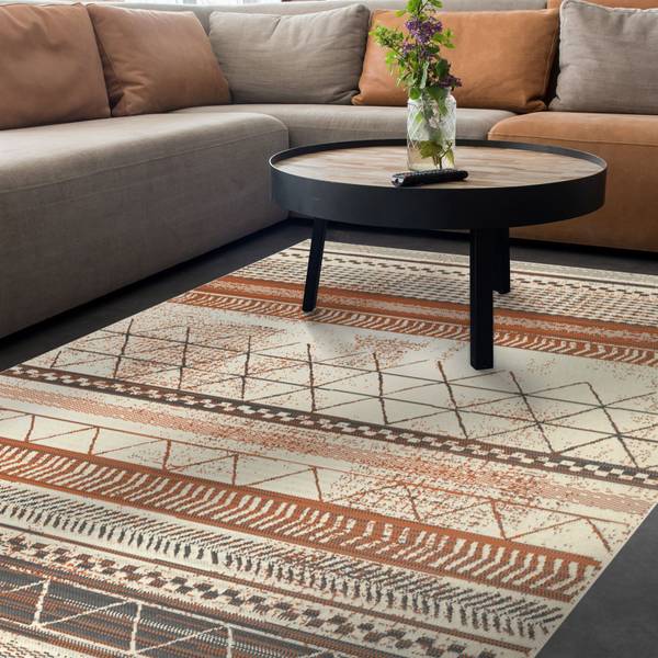 Wohnteppich Rebel Braun - Polypropylen - 80 x 1 x 150 cm