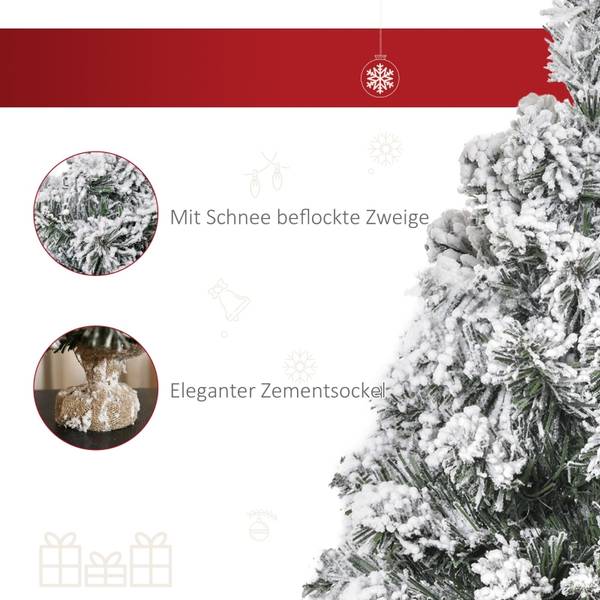 Weihnachtsbaum CD48 Weiß - Kunststoff - 32 x 60 x 32 cm