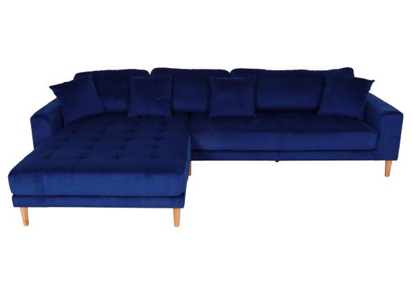 Ecksofa J54 Blau - Textil - 295 x 76 x 178 cm