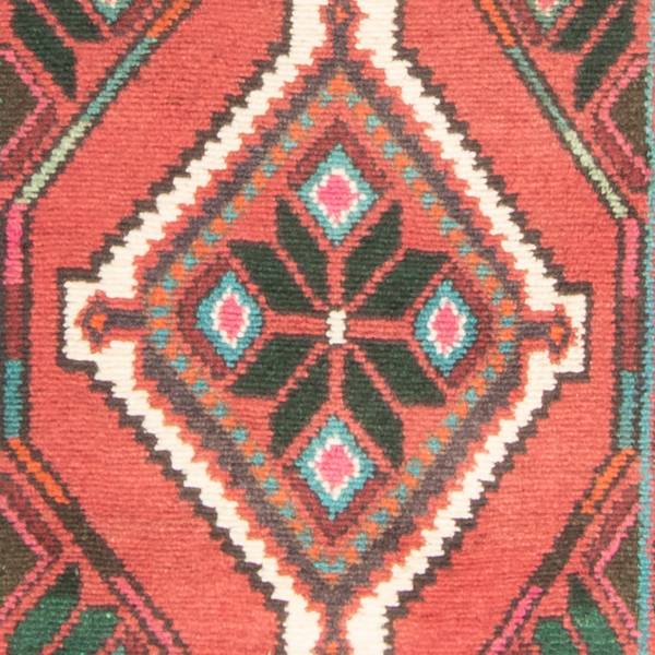 Handgeknüpft Kurzflorteppiche Rot - Wolle - 78 x 1 x 307 cm