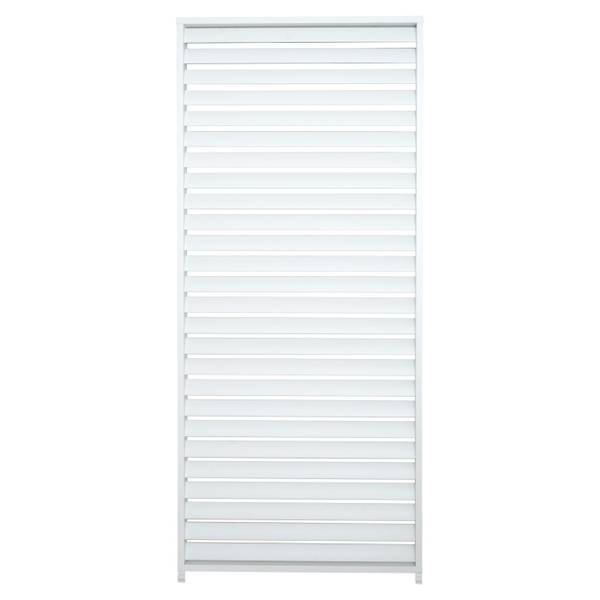 Lamellenwand voor pergola N94 wit - aluminium - 94 x 213 x 15 cm