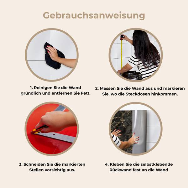 KÜCHENRÜCKWAND Marmor 250 x 80 cm