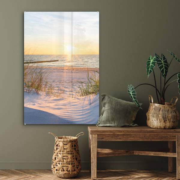 ACRYLGLASBILD Strand 60 x 90 cm