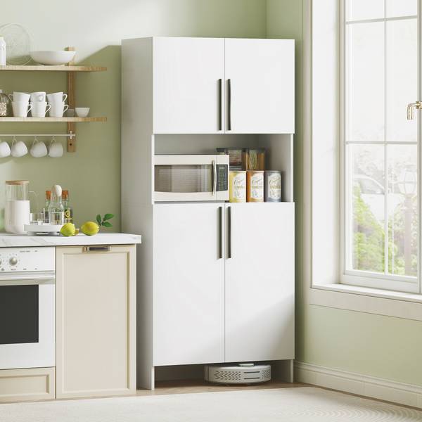 Küchenschrank 83A-230V90WT Weiß - Holzwerkstoff - 40 x 175 x 79 cm