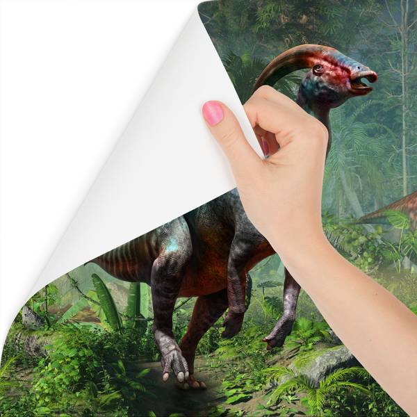 Vlies-Fotobehang DINOZAUREN BOS Natuur 368 x 254 x 254 cm
