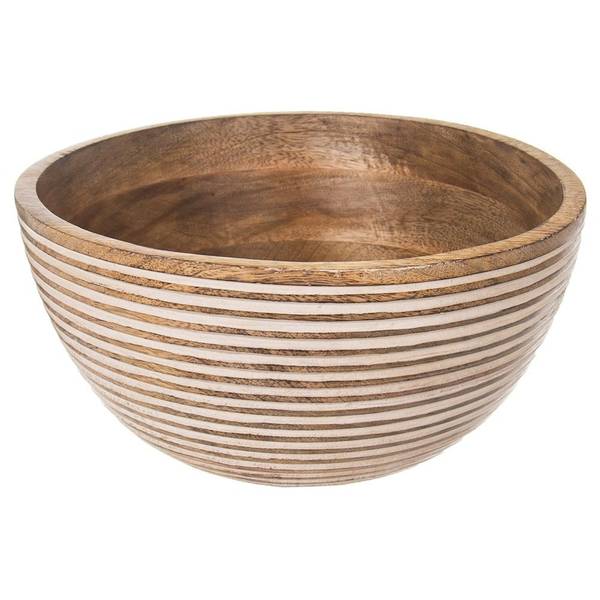 Schüssel 120286 Braun - Massivholz - 25 x 13 x 25 cm
