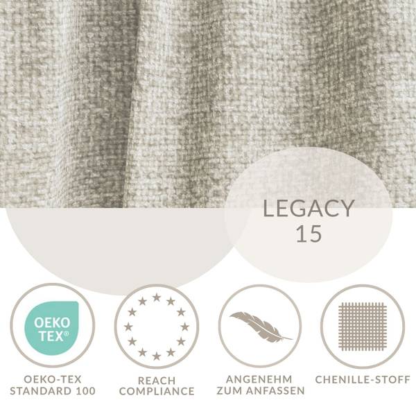 Ecksofa Velto Beige - Armlehne davorstehend rechts - Ecke davorstehend links - Longchair davorstehend links