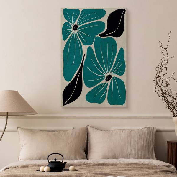 Leinwandbild Blumen 40 x 60 x 60 cm