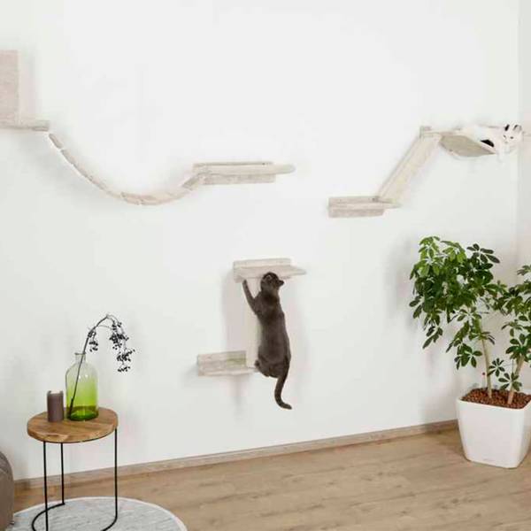 Katzenbaum 425774 Beige - Massivholz - 37 x 30 x 37 cm