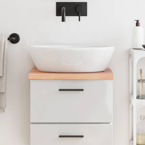 Waschtischplatte 3156090 Braun - Massivholz - 30 x 2 x 40 cm