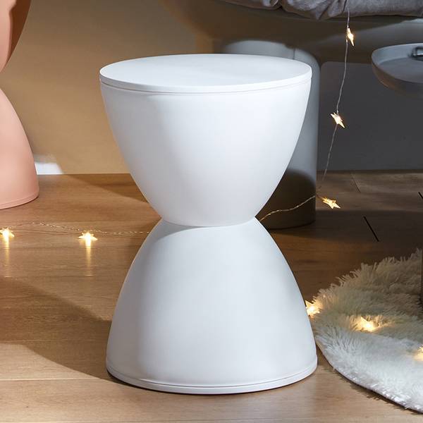 Hocker BD3043B Weiß - Kunststoff - 30 x 43 x 30 cm