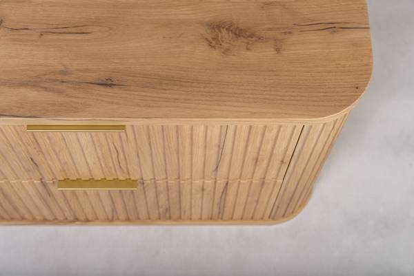 Badezimmerschrank Rhône Gold - Eiche Dekor - 60 x 52 cm