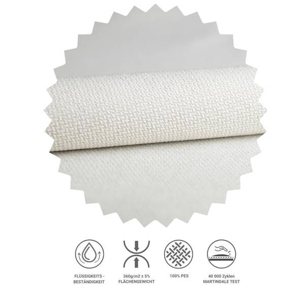Boxspringbett Kobbe  Ecru - Liegefläche Breite: 180 cm