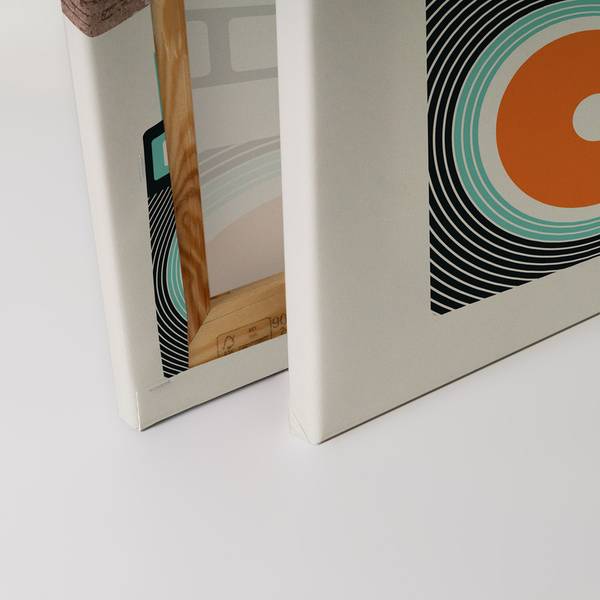Leinwandbild Ghetto Blaster 90 x 60 cm