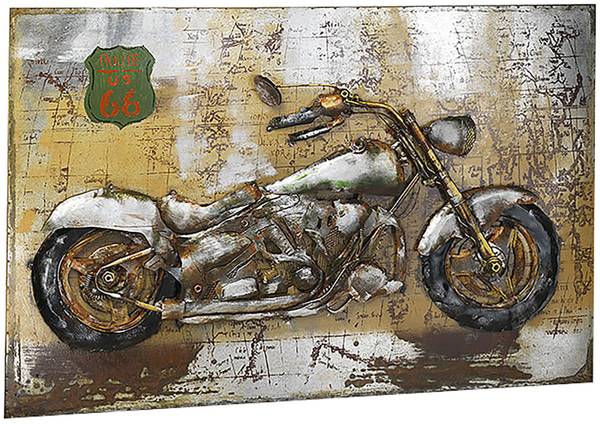 Metallbild ROUTE 66 Metall - 5 x 72 x 108 cm