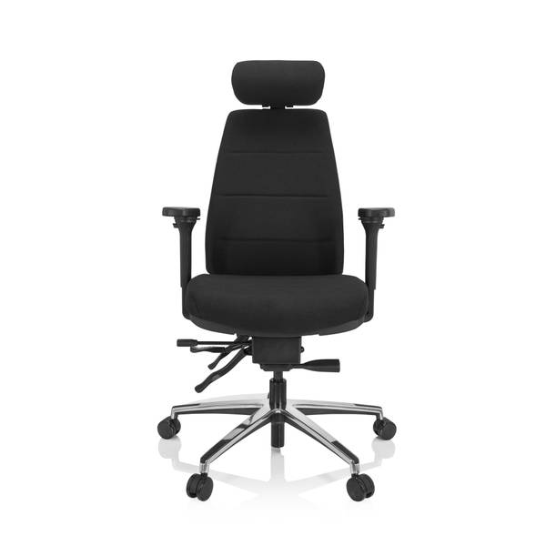Bürostuhl PHOENIX PRO I Schwarz - Polyester - 70 x 144 x 56 cm