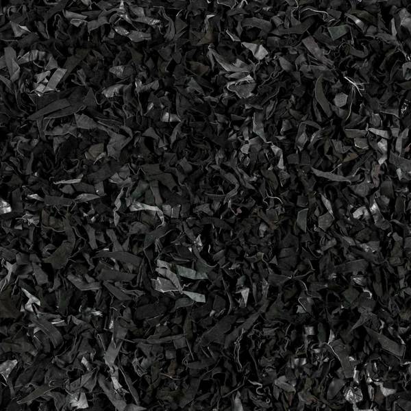Lederteppich Dallas Schwarz - Echtleder - 150 x 1 x 150 cm