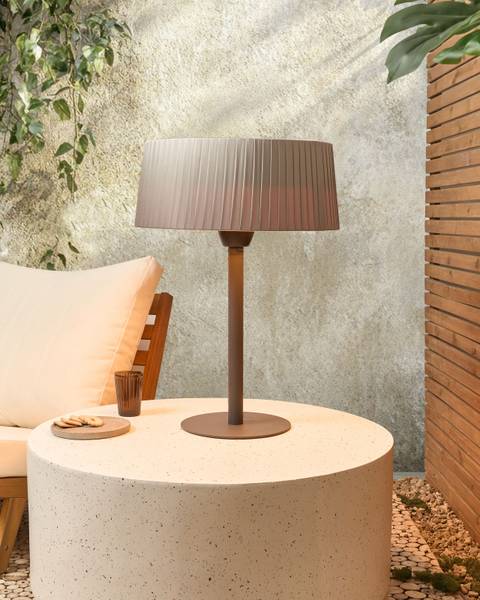 Terrassenstrahler OLLERIA Grau - Metall - 43 x 70 x 43 cm