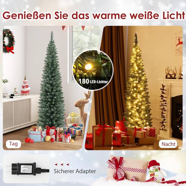 Weihnachtsbaum CM24527DE Grün - Kunststoff - 38 x 180 x 38 cm