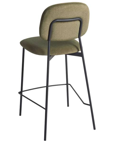 Tabouret de bar DUETTE Noir - Vert - Vert olive