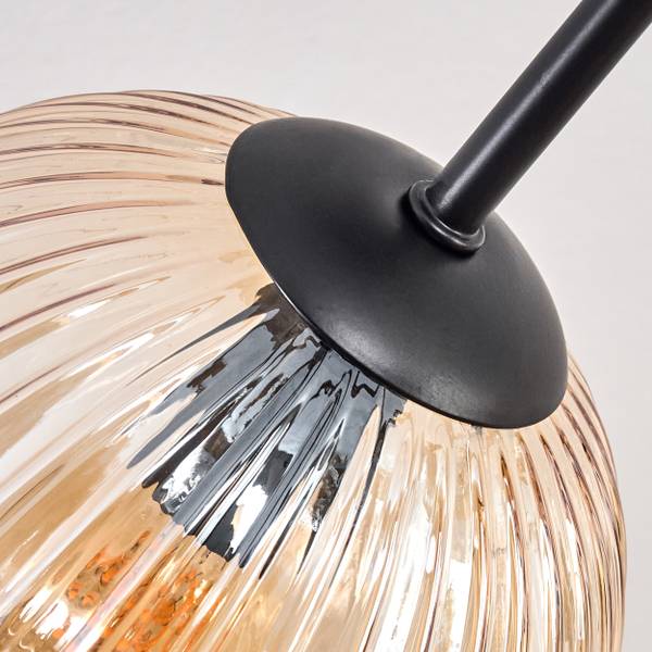 Deckenleuchte Cesaro Braun - Grau - Metall - 100 x 29 x 100 cm