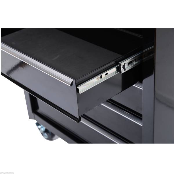 Werkstattwagen E2-0010 Schwarz - Metall - 33 x 75 x 62 cm