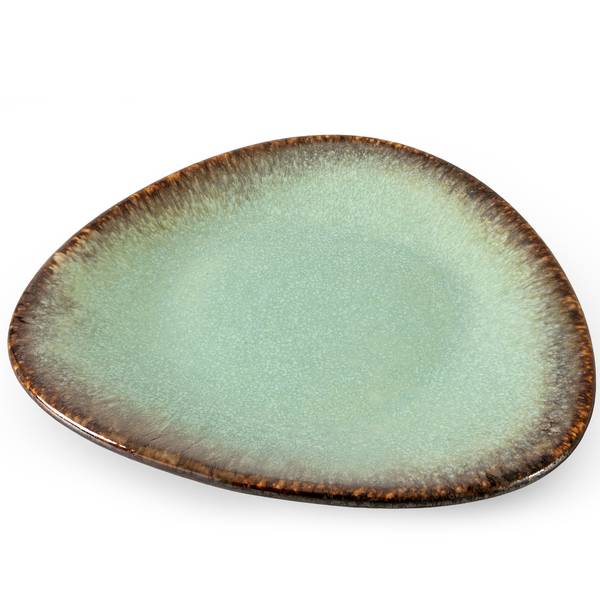 Ontbijtbordjes PRIMA 6-delig. groen - keramiek - 20 x 3 x 18 cm