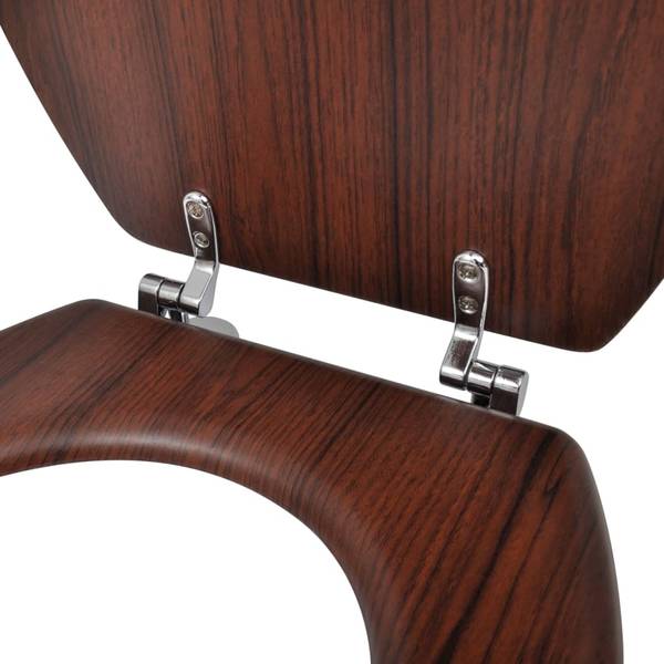 Siège de toilette 3002840-5 Marron - Bois manufacturé - 36 x 5 x 45 cm