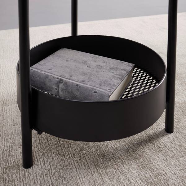 Couchtisch KETTY Braun - Metall - 51 x 50 x 51 cm