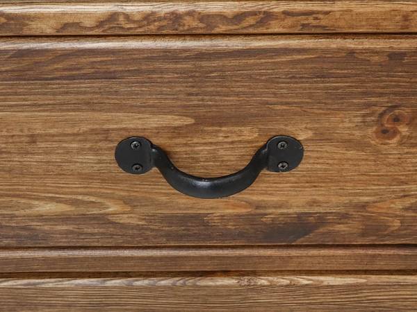 Kledingkast Rustyk 1D bruin - grenenhout - staal - 57 x 190 x 60 cm