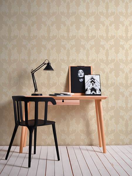 Textiltapete 956282-GU Beige - Kunststoff - 53 x 1 x 1005 cm
