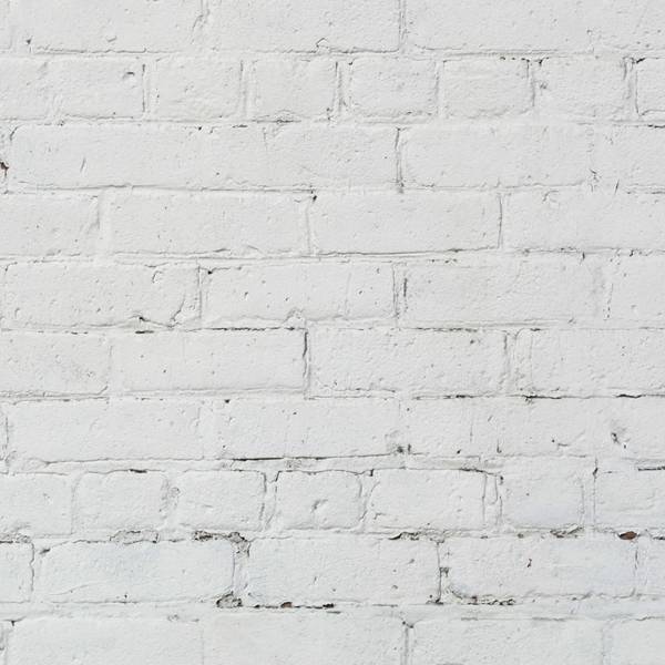 Behang Witte Bakstenen wit - papier - 200 x 250 x 1 cm