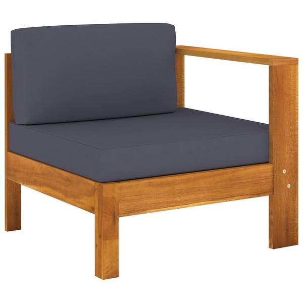 Garten-Lounge-Set 3006534-7 (8-teilig) Grau - Akazie - 60 x 25 x 100 cm