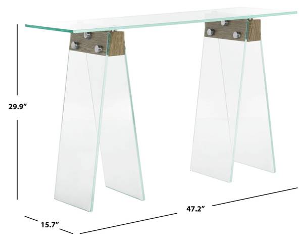 Akzenttisch ANGELE Beige - Massivholz - 40 x 75 x 120 cm