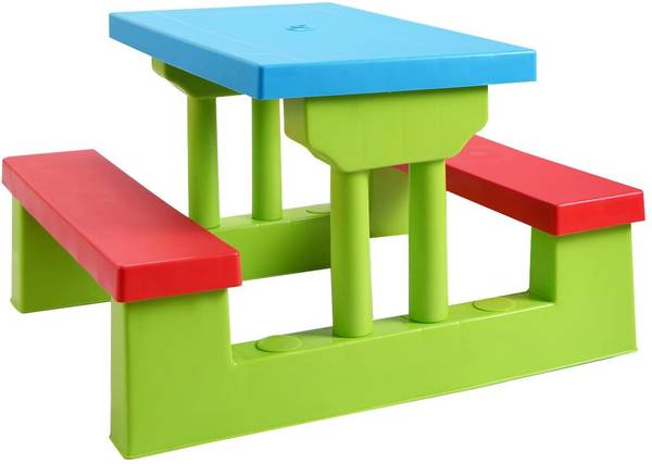 Kinder Sitzgruppe Sitzgarnitur Metall - 107 x 135 x 107 cm