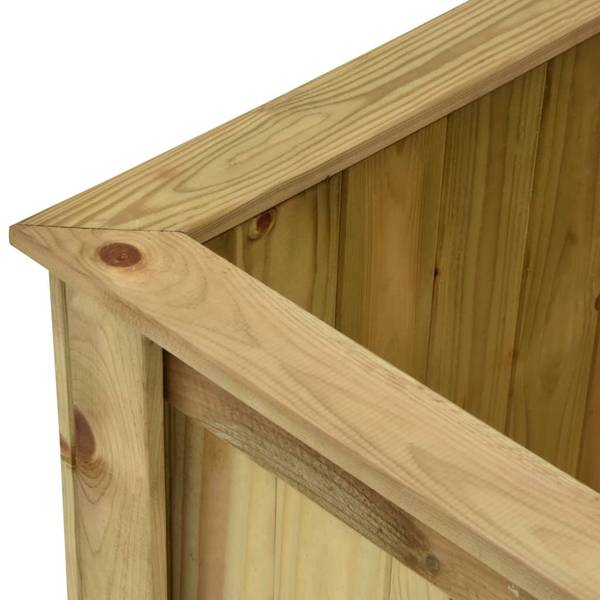 Blumenkasten M626505 Braun - Massivholz - 100 x 50 x 50 cm