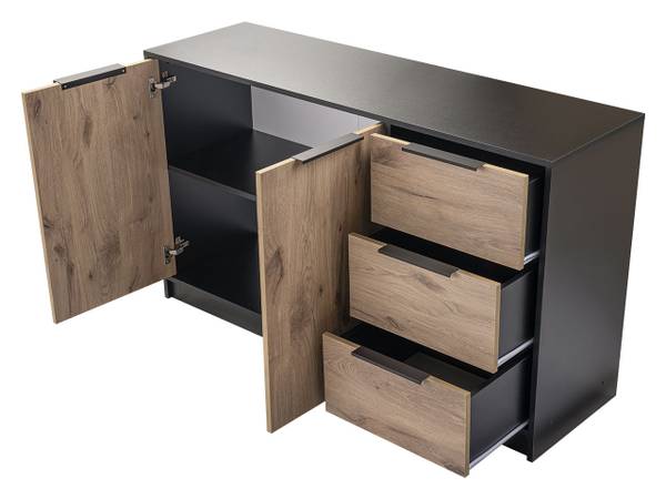 Kombikommode Lati 2D3S Braun - Holzwerkstoff - 41 x 81 x 138 cm