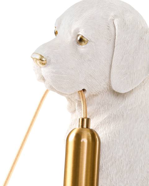 Tischlampen LUCKY Weiß - Kunststoff - 28 x 41 x 23 cm
