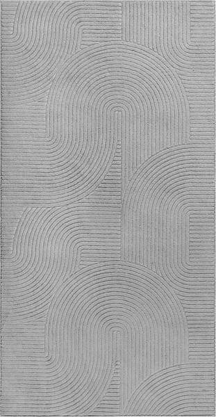 Laagpolig Tapijt Rio A grijs - 80 x 300 cm